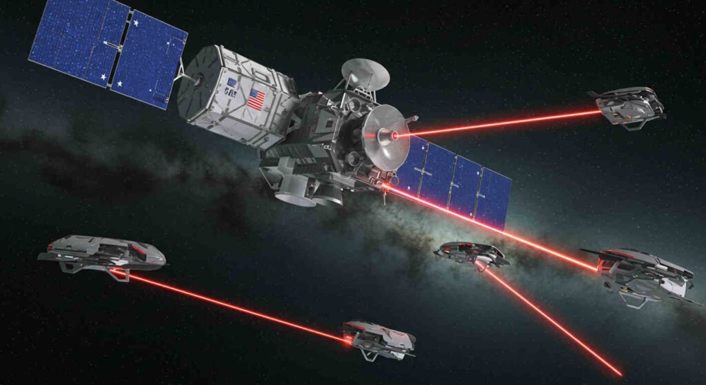 Drones with Solar Lasers